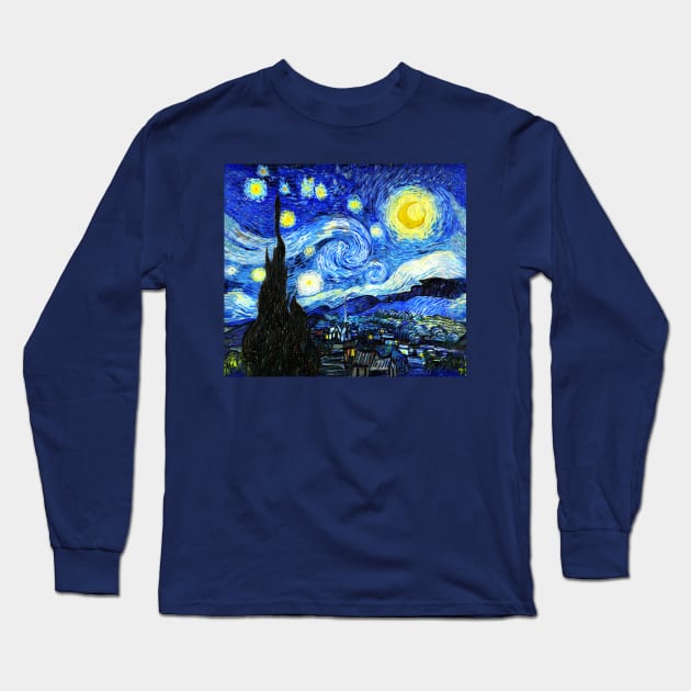 Starry Starry Night Long Sleeve T-Shirt by Ellador